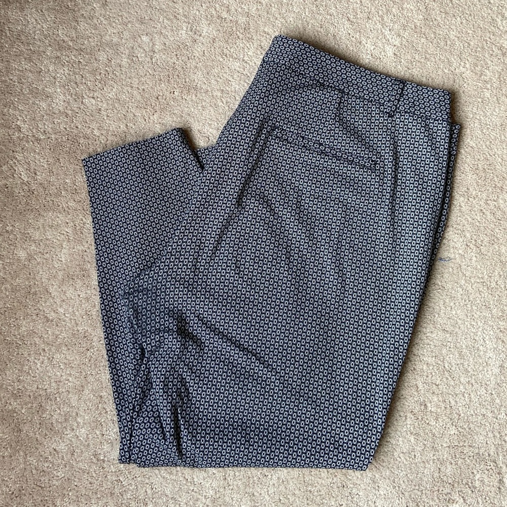Maurices 24 Skinny Black and White Patterned Pant